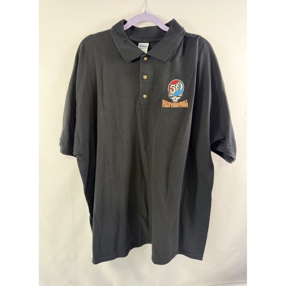 Men's Grateful Dead 50th Anniversary Fare Thee Well Polo Shirt XXL Faretheewell